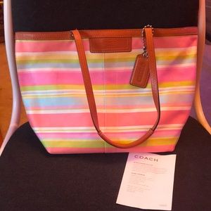 Coach Colorful Tote Bag